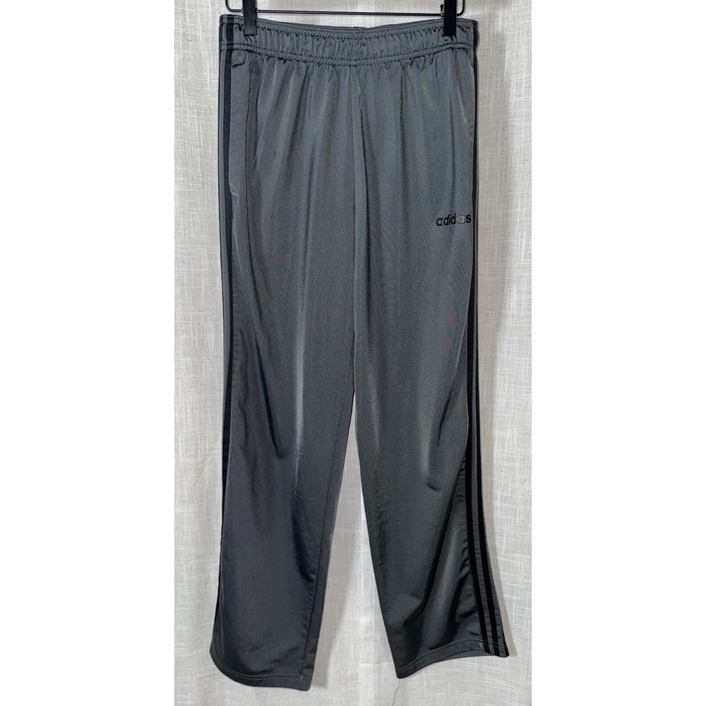 Adidas Men's M Athletic Pants Medium 88387 40312 Dark Gray Black PrimeGreen